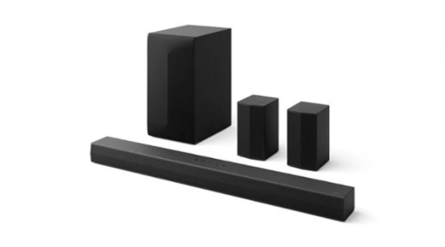 LG - 5.1-Channel S60TR Home Theater Soundbar with Wireless Subwoofer and Rear Speakers, Dolby Audio - Black