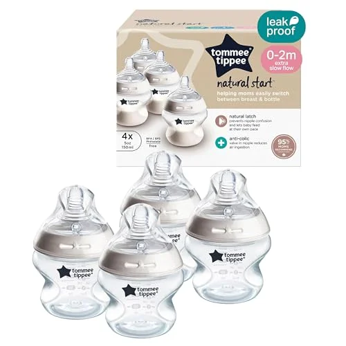 Tommee Tippee Natural Start Baby Bottles, Anti-Colic, 0m+, 5oz