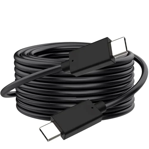 Qmiypf USB C to USB C Cable 20FT - 60W Type C Fast Charging Cable for iPhone 17 16 15 Pro Plus Pro Max, Galaxy S25 S24, MacBook Pro/Air and More(Charge Only)