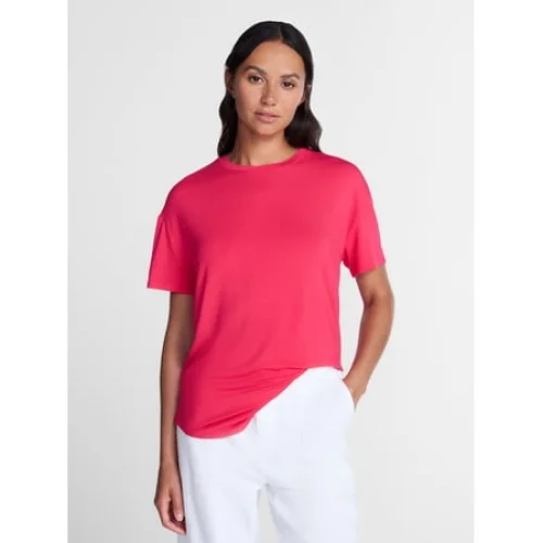Time and Tru Women's Tunic Tee with Short Sleeves, Sizes XS-XXXL