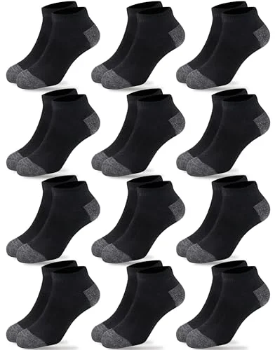 Duufin 12 Pairs Kids Socks Boys Girls Ankle Socks for Kids 6-8 Years Old