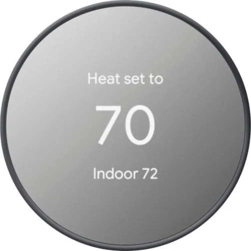 Google - Nest Thermostat - Programmable Wi-Fi Smart Thermostat - Charcoal