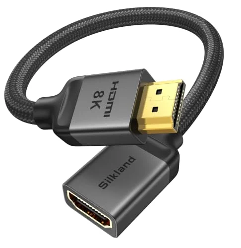 Silkland 8K HDMI Extender 2.1, 8K@60hz 4K@120hz HDMI Extension Cable, 1FT