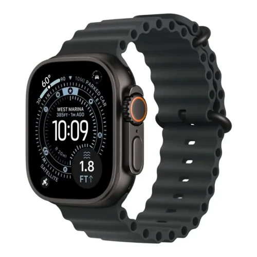 Apple Watch Ultra 3 49mm GPS Cellular Titanium Case with Black Ocean Band Model MF0J4LW/A