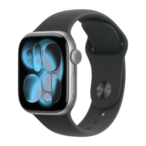 Apple Watch Series 11 42mm GPS Space Gray with Black Sport Band S/M Model MEQW4LW/A 2025 Edition