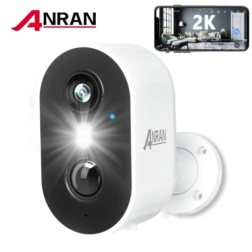 ANRAN 2K Wireless Outdoor Security Camera with Spotlight, Waterproof, PIR Detection, 2-Way Audio