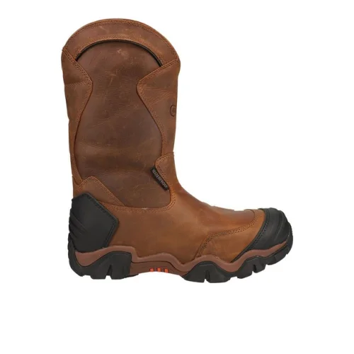 Chippewa Cross Terrain Nano 12 Inch Waterproof Round Toe Work Boots for Men in Brown AE502