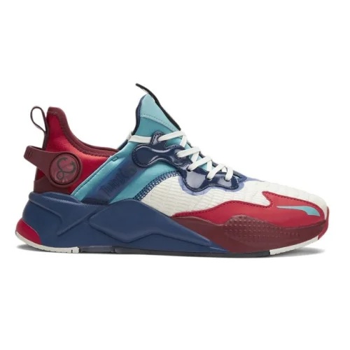 PUMA T. Cats X RsX T3ch MummRa Lace Up Mens Blue and Red Casual Sneakers Shoes Model 391