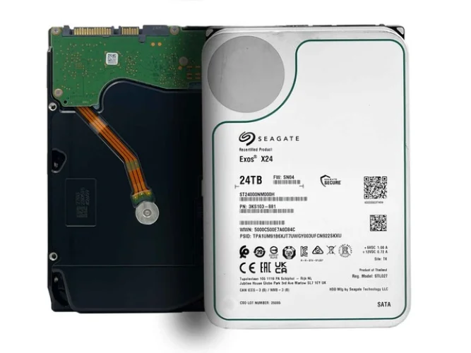 Seagate ST24000NM000H 24TB 7200RPM SATA 6Gb/s 256MB 3.5in Enterprise Hard Drive