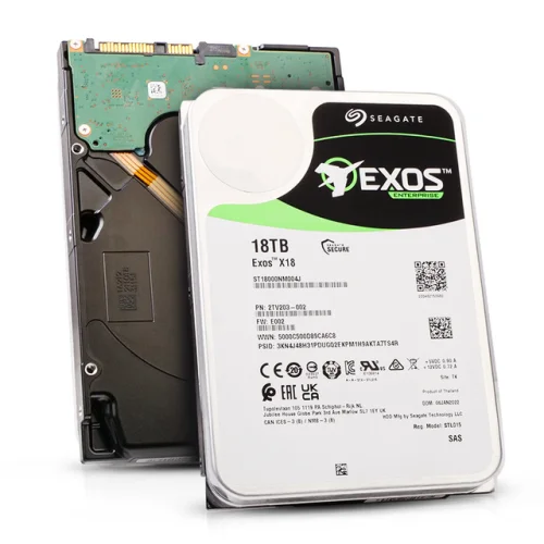 Seagate Exos X18 18TB ST18000NM004J 7.2K RPM SAS 12Gb/s 512e 3.5-inch Enterprise Hard Drive