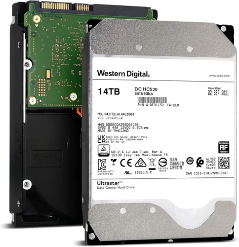 WD Ultrastar DC HC530 14TB SATA 6G 3.5" 7200RPM Enterprise Hard Disk Drive - WUH721414ALE604