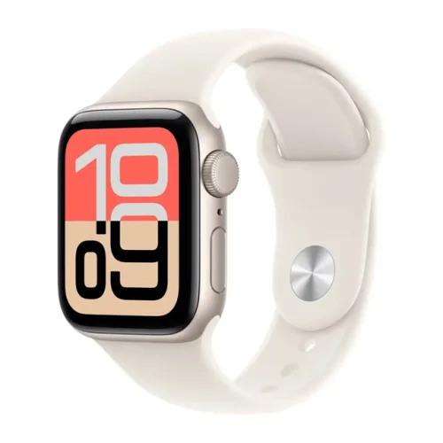 Apple Watch SE 3 40mm GPS Starlight Aluminum Case with Sport Band S/M Model MEH34LW/A