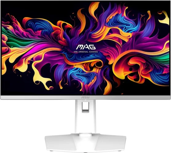 MSI MAG 272QPW QD-OLED X28 27" WQHD Gaming Monitor, 280Hz/0.03ms HDR 400 in White