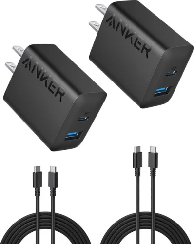 Anker 2-Pack 20W Fast USB C Charger Block for iPhone 17 and iPhone 16, Refurbished