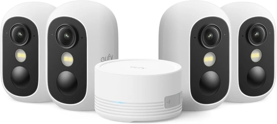 eufy eufyCam C35 4-Cam Security Camera Wireless Indoor/Outdoor Night Vision IP67