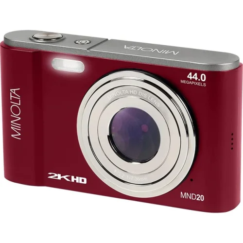 Minolta MND20 44 MP / 2.7K Ultra HD Digital Camera - Red
