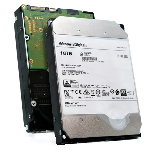 WD Ultrastar DC HC550 18TB SAS 12GB/s 3.5-inch Hard Disk Drive WUH721818AL5204 Model 0F38353