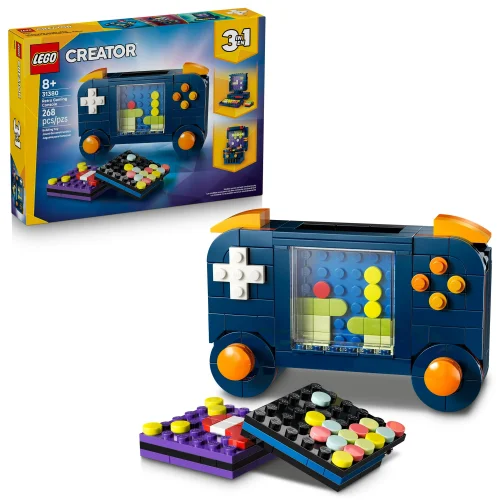 LEGO Creator 3 in 1 Retro Gaming Console Building Toy, 268-Piece Set for Kids Ages 8 and Up (31380)