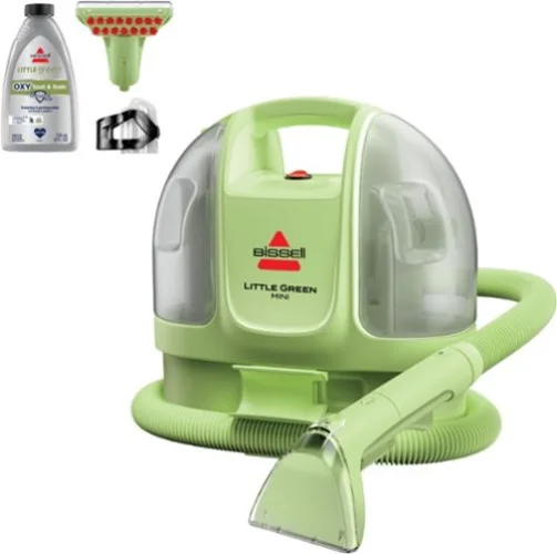 BISSELL Little Green Mini Portable Carpet Cleaner in Tea