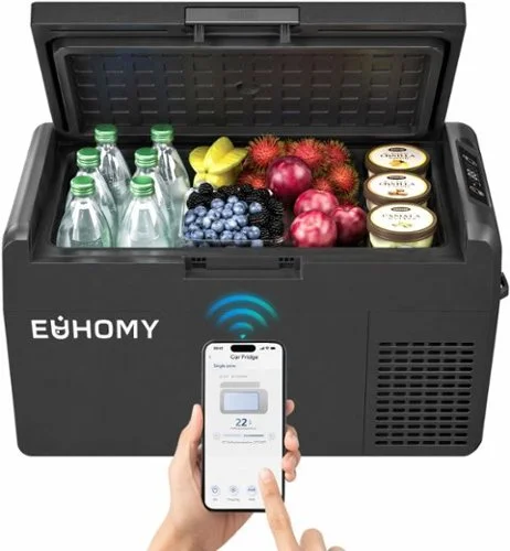 Euhomy 21 QT Portable Car Refrigerator in Black