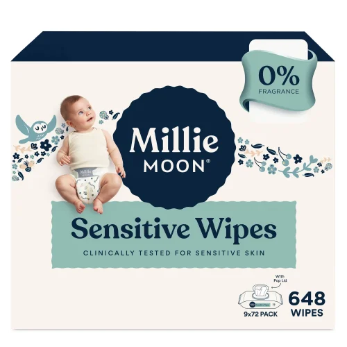 Millie Moon Sensitive Wipes, 648 Count (Select for More Options)