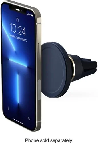 iOttie Velox MagSafe Compatible Air Vent Car Mount with Magnetic Ring Adapter in Midnight Blue