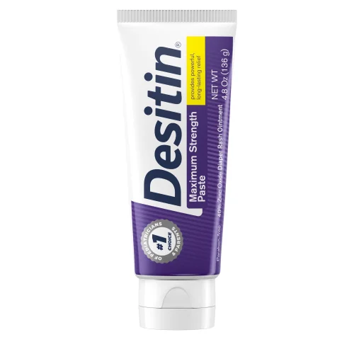 Desitin Maximum Strength Diaper Rash Cream with 40% Zinc Oxide, 4.8 oz Tube