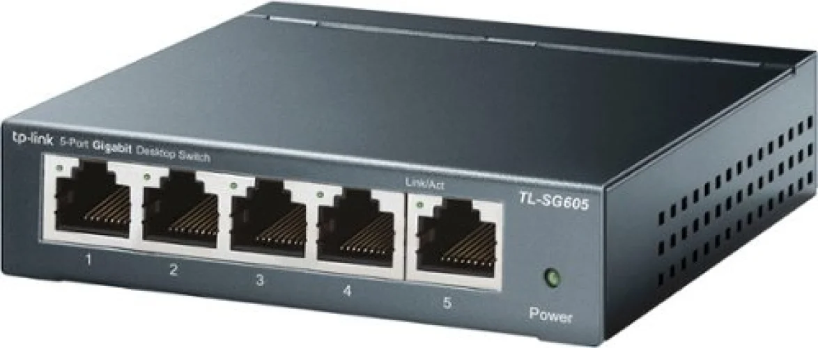 TP-Link 5-Port 10/100/1000 Mbps Unmanaged Switch in Black