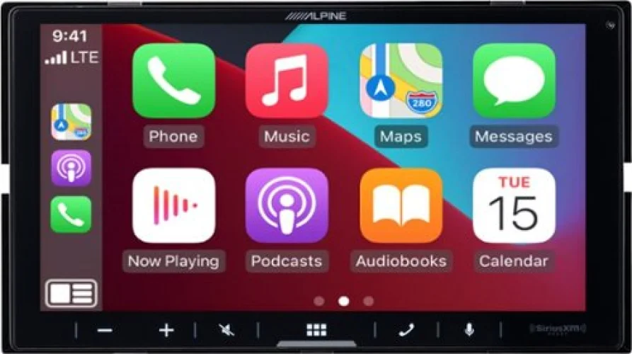 Alpine 7-inch Ultra Shallow Android Auto & Apple CarPlay Bluetooth Digital Media Receiver - Black