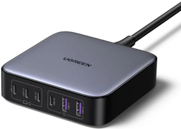 UGREEN Nexode 6-Port 200W GaN Charging Station, USB-C Fast Charging Desktop Charger for Devices