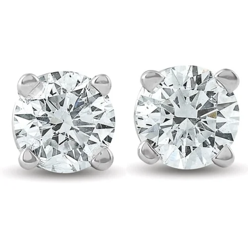 3/8ct Diamond Studs 14K White Gold