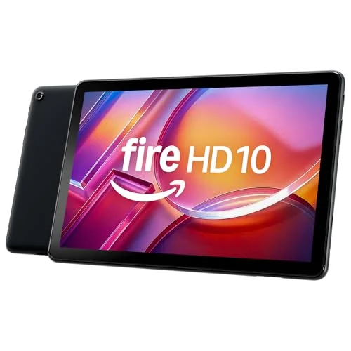Amazon Fire HD 10 Tablet, 10.1" Full HD Display, Octa-Core Processor, 4 GB RAM, 32 GB Storage, Black