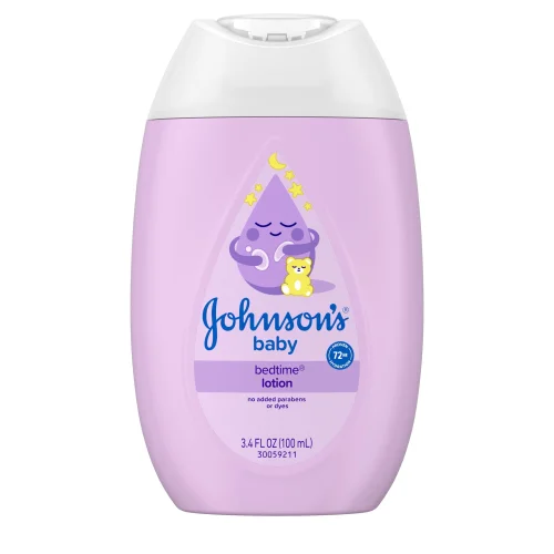 Johnson's Baby Moisturizing Bedtime Baby Lotion, Paraben-Free, 3.4 fl. oz