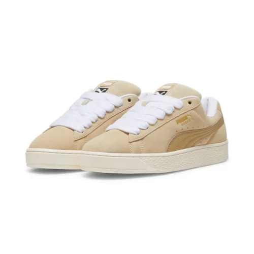 Puma Womens Suede XL Putty, Warm White 397648-05 Fashion Shoes