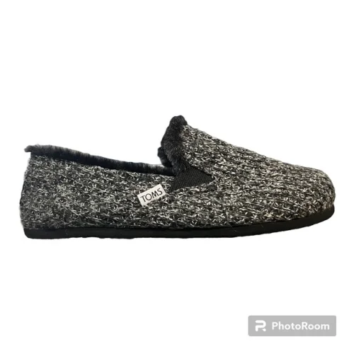 TOMS Women's Redondo Knit Black Sweater Fashion Shoes Size 8