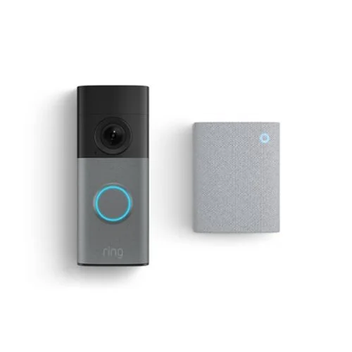Ring Wired Doorbell 2K Newest Model in Speckled Gray with Chime Newest Model in Speckled Grey