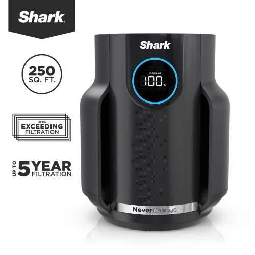 Shark NeverChange Compact Pro 250 Sq Ft HEPA Air Purifier, Captures Pollutants, Pet Dander and Smoke