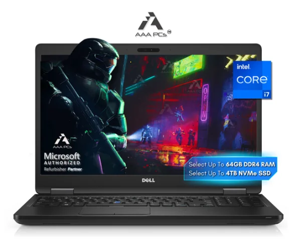 Dell Latitude 15.6" FHD Light Gaming Business Laptop with Up to 64GB RAM and 4TB SSD Windows 11 Pro