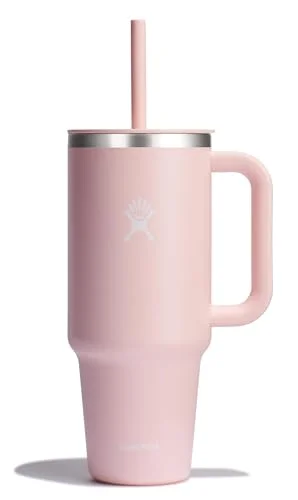Hydro Flask 40 Oz Travel Tumbler with Handle, Lid and Straw, Insulated Stainless Steel in Trillium