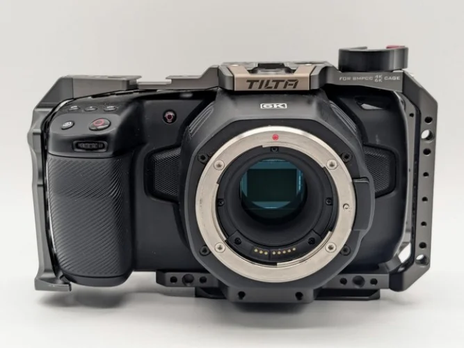 Blackmagic Pocket Cinema Camera 6K EF Mount with Tilta Cage and Battery