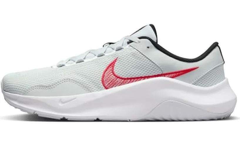 Nike Legend Essential 3 NN Training Shoes in White, Red, and Black, Size 12, Model DM1120 010