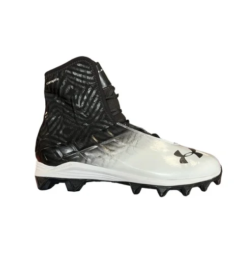 Under Armour Highlight RM Black/ White Size 11.5 1240471-011 Football Cleats