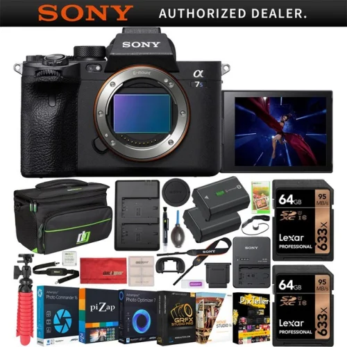 Sony a7s III 4K Camera Body with 128GB Accessory Kit, Carrying Bag, and Two Batteries