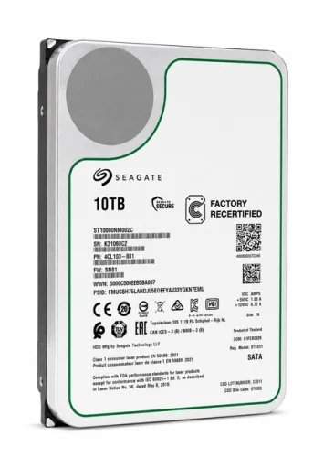 Seagate Exos ST10000NM002C 10TB CMR 7200RPM SATA 6Gb/s 3.5-inch Enterprise Hard Drive