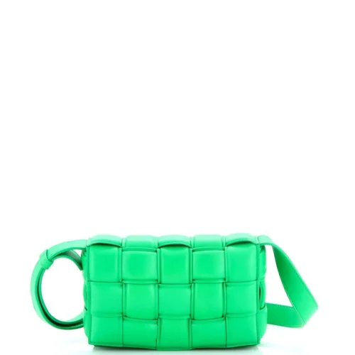 Bottega Veneta Cassette Crossbody Bag Padded Maxi Intrecciato Leather Small