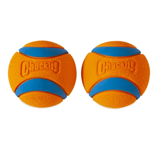 2-Pack Chuckit! Ultra Dog Ball Rubber Fetch Toy, Small 2-Inch, For Dog Breeds Up To 20 Pounds