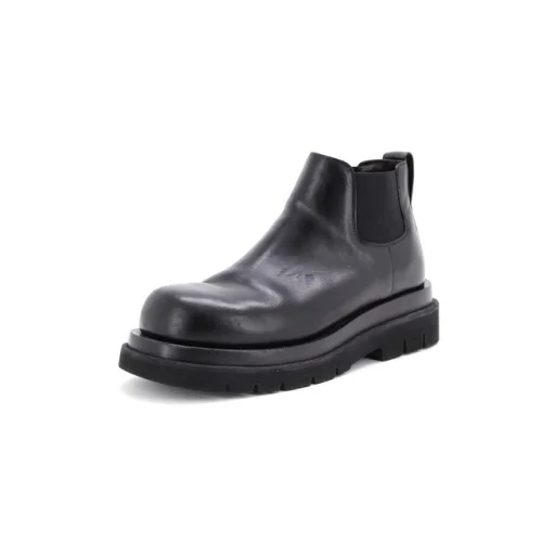 Bottega Veneta Men's Lug Cropped Boots Leather