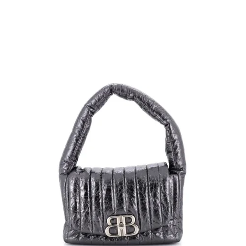 Balenciaga Monaco Sling Bag Padded Quilted Leather Small