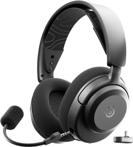 SteelSeries - Arctis Nova 3 Wireless Over-the-Ear Gaming Headset with 2.4Ghz/Bluetooth for PC, PS5/PS4, and Switch - Black