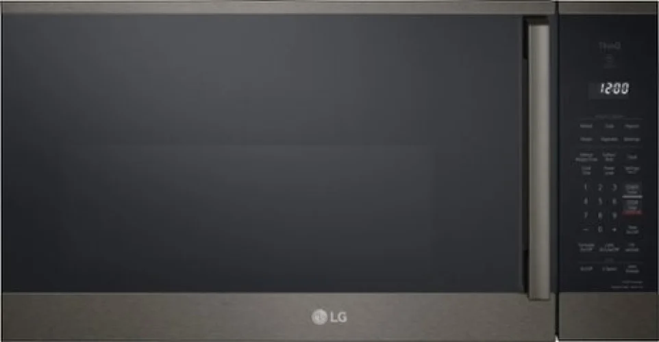 LG - 1.8 Cu. Ft. Over-the-Range Smart Microwave with Sensor Cooking and EasyClean - Black Stainless Steel